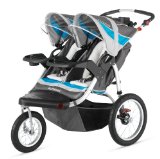 Discount Schwinn Turismo Double Swivel Stroller, Grey/Blue